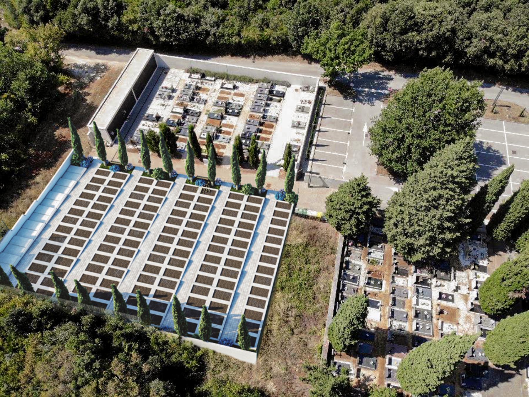 Ampliamento del cimitero locale a Stinjan